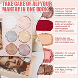 Eye Shadow Palette Five-page Flipbook Matte Pearlescent Lasting Non-smudge Multi-function Blush Contouring Highlighter Makeup