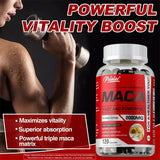 Maca Root Capsules - Improves Vitality and Performance, Enhance Energy, Builds Muscle and Strength