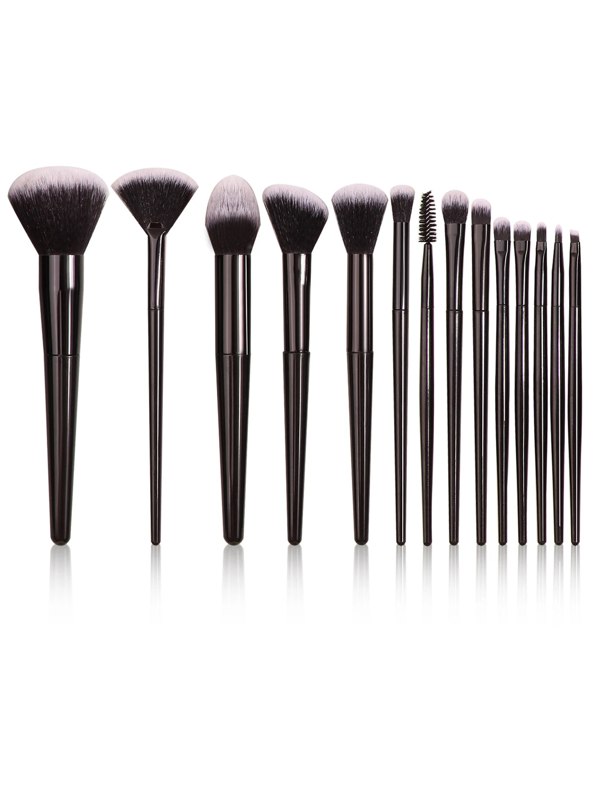 Black Makeup Brush Set Professional Super soft detail brush Blush Brush Foundation Concealer Eyeshadow Brush Women Beauty Tool