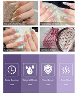 LIMEGIRL 9 Color Gradient Painting Gel Nail Art Design DIY Solid Gel Nail Polish Quickly Carved Petal Nail Painting Gel