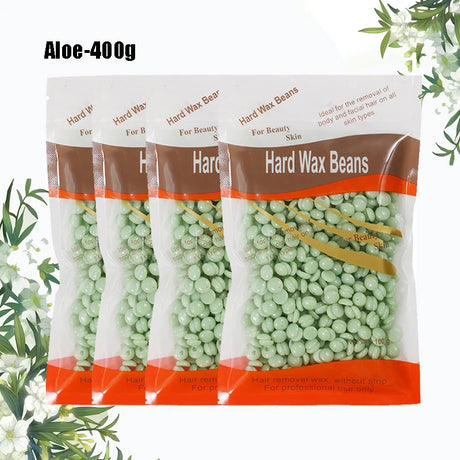 1000g/400g/50g Hot Wax Hair Removal Depilatory Waxing Wax Beads For Wax Heater Painless for Body Hairs Removal Beans