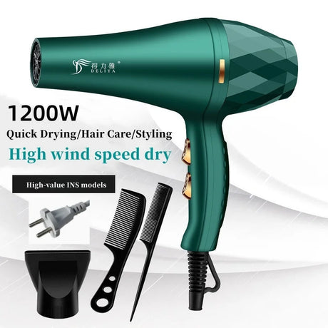 New High Wind Power Hair Dryer With Hot And Cold Constant Temperature Quick Drying Hood, Household Hair Salon Hair Dryer Tube