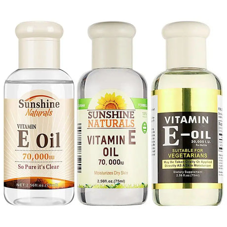 75ml Vitamin E Oil Face Serum Oil Shrink Pores Anti Wrinkle Aging Freckle Anti-wrinkle Lightens Dark Spots Repair Face Skin Care