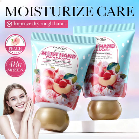 BIOAQUA Honey Peach Hand Cream Moisturizing Nourishing Anti-aging Anti Wrinkles Whitening Creams Hands Skin Care Products