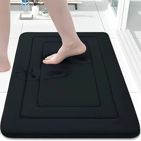 1pc Absorbent Non-Slip Bath Mat | Comfortable Standing Pad for Living Room, Bedroom
