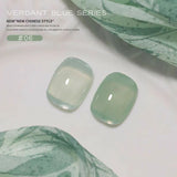 MN 12ML Selling Mint Mambo Gel Nail Polish ilky Green Blue-green Series Gel Polish Blue Nails Green Nail Summer Nail Spring Nail