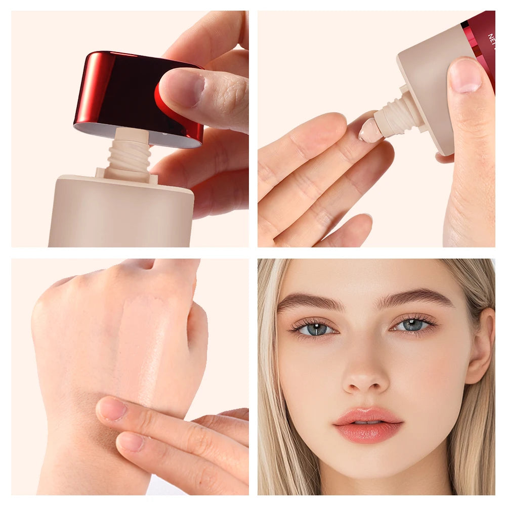 Matte Base Blur Balm Soft Light Focus Matte Cream Coverage Concealer Waterproof Long-lasting Natural Foundation Cosmetics Makeup