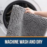 Bathroom Rugs 30x20, Extra Soft Absorbent Chenille Bath Rugs, Rubber Backing Quick Dry, Machine Washable Bath Mats for Bathroom