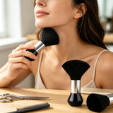 Soft Barber Neck Dust Brush Gentle Grooming Brush for Hair Trimming Multipurpose Tool for Neck and Facial Surface Cleaning