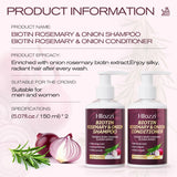 Biotin Rosemary & Onion Hair Care Set – Shampoo + Conditioner, Strengthen & Nourish, 2pcs/Set