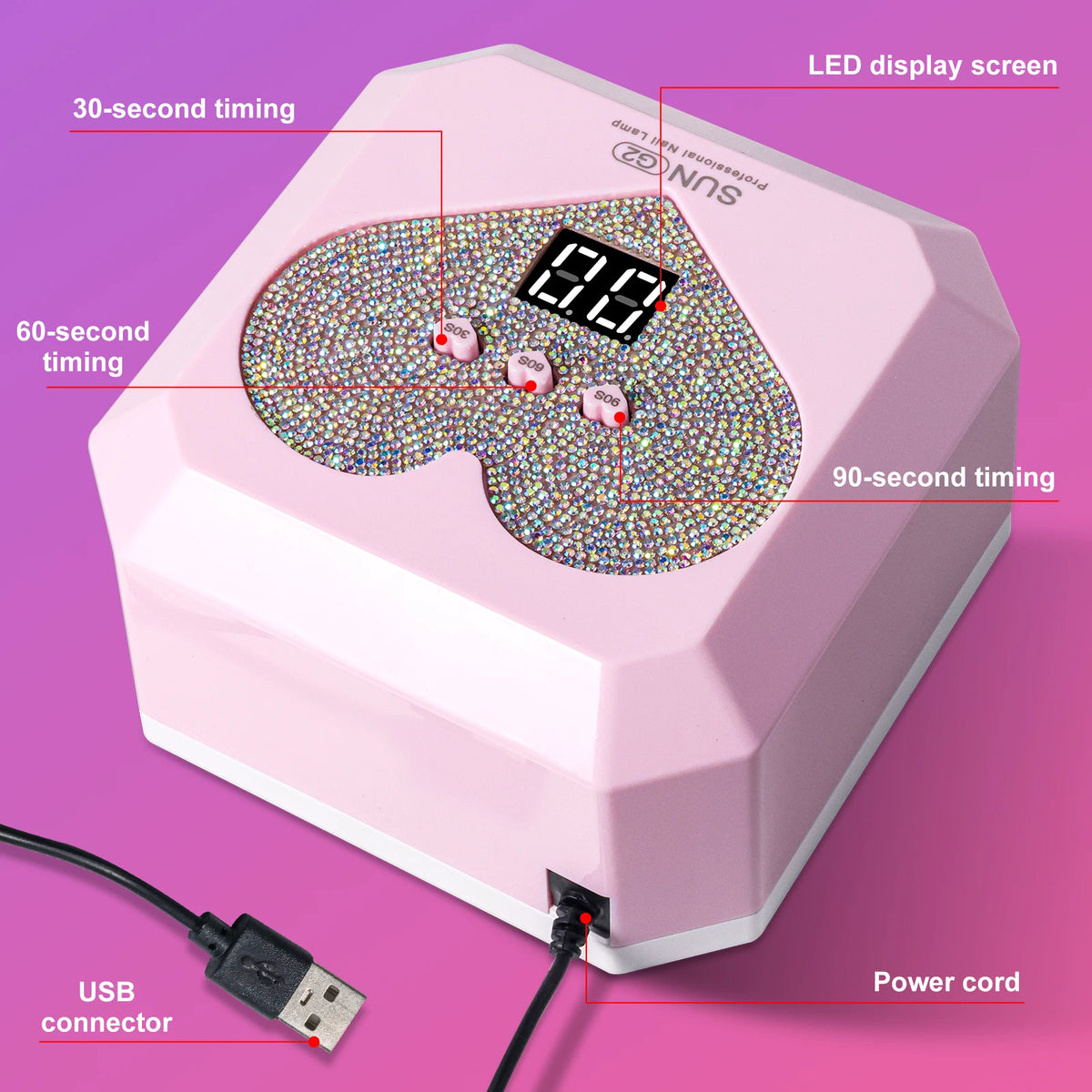 Portable Nail Dryer Lamp UV Light For Nails Eyes Protection 21LEDs UV Lamp for Gel Nails Polish Curing Dryer Home Salon Tool USB