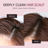 LAIKOU Japan Sakura Shampoo Repair Anti Split Ends Smooth Frizz Dry Hair