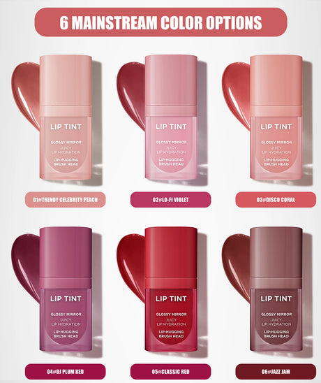 Velvet Lip Gloss Matte Lip Tint Waterproof Non-stick Cup Anti-fade Moisturizing Long Lasting Plump Lip Makeup