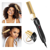 Hot Comb Hair Straightener Brush Hot Comb Pressing Electric Heat Electric Hair Brushes Styling Tools