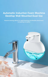Smart Automatic Foam Soap Dispenser and Gel Hand Washing Liquid Detergent Machine Wall-Mounted USB Rechargeable