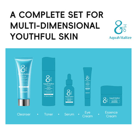 Quiyum 8X H2O AquaVitalize Facial Cleanser 100g Gentle Daily Cleansing Oil Control Refreshing Face Wash for All Skin Types