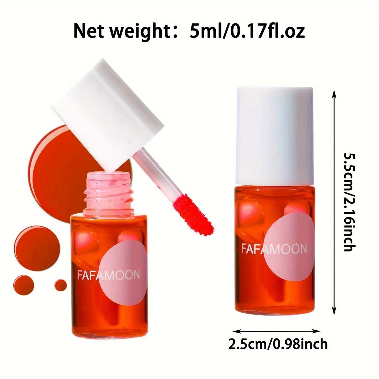 4 Color Fruity Lip Tint Water Gloss Tint, Moisturizing Waterproof Liquid Lipstick, Non-Stick, High Pigment, Long-Lasting Colors