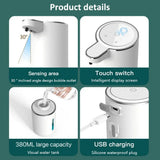 380ML Automatic Foam Soap P11 Dispenser Bathroom Smart Washing Hand Machine With USB Charging White ABS Material