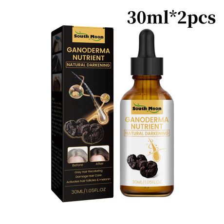 Black Ganoderma Lucidum Hair Liquid Clean Scalp Dirt Prevent Hair Loss Strengthen Hair Roots Nourish Hair Follicles Care Essence