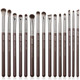 Jessup Makeup Brushes Set 15/25pcs Premium Synthetic Brown Make up Brushes Foundation Eyeshadow Concealer Blush Eyeliner, T511
