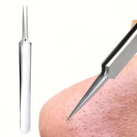 1 Pack Extra Fine No. 5 Cellular Acne Blackhead Tweezers - Facial Beauty Remove Acne Needle Tools for Skin Care