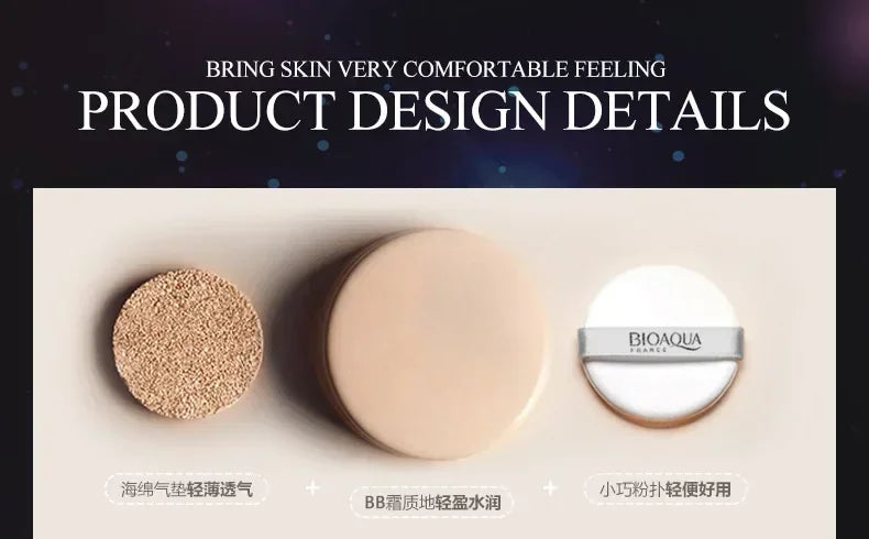 BB Air Cushion Foundation CC Cream Concealer Whitening Long Lasting Waterproof Moisturize Brighten Oil-control Makeup Cosmetics