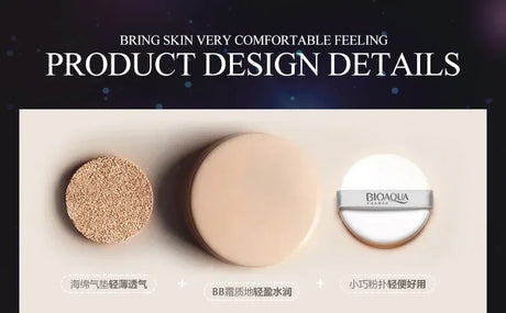 BB Air Cushion Foundation CC Cream Concealer Whitening Long Lasting Waterproof Moisturize Brighten Oil-control Makeup Cosmetics