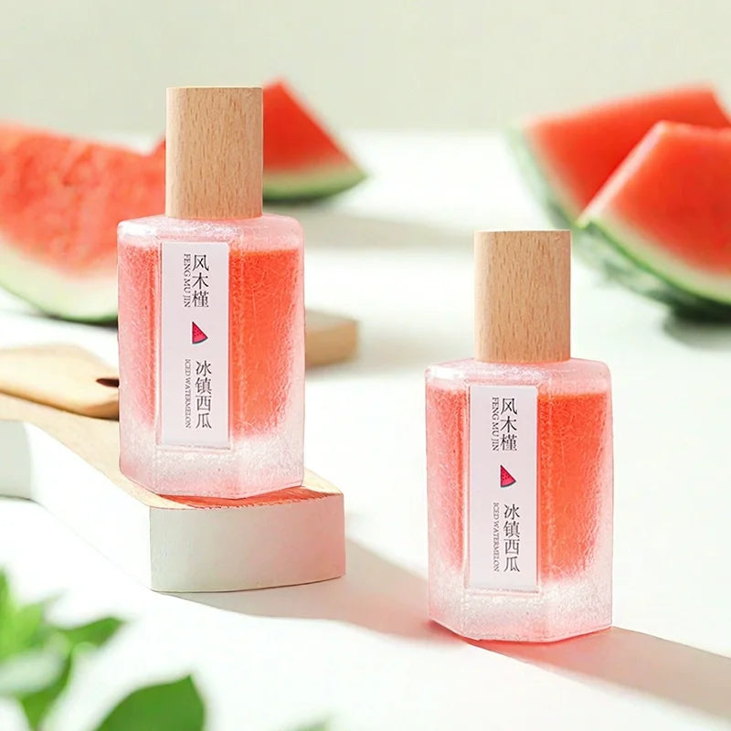 Natural Fruity Unisex Perfume Sweet Watermelon Peach Fragrance Eau De Toilette Fresh Charming Refreshing Women Scent Body Spray