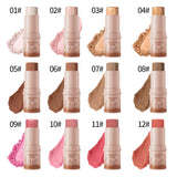 Makeup Face Brown Bronzer Contour Stick Contouring Bronzer Stick Highlighter Brightening Blusher Stick Rouge Cream Concealer Pen
