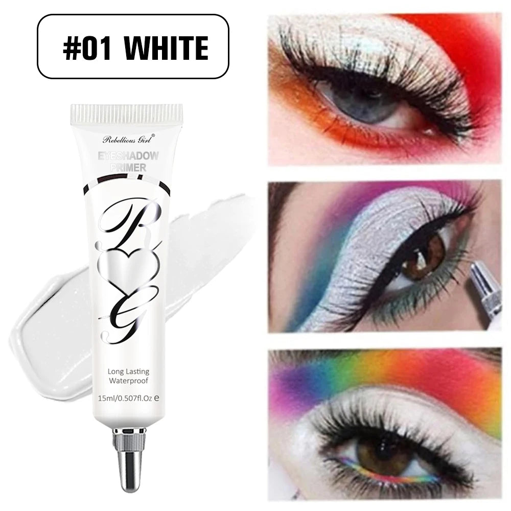 Eyeshadow Primer, Cut-Off Eyeshadow Primer, Concealer Color, 24-Hour Makeup Lasting, Waterproof and Sweat-Proof