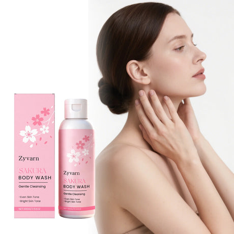 Sakura Body Wash Body Odor Control Deep Cleansing Skin Long Lasting Fragrance Moisturizing Smooth Even Skin Tone Bath Product