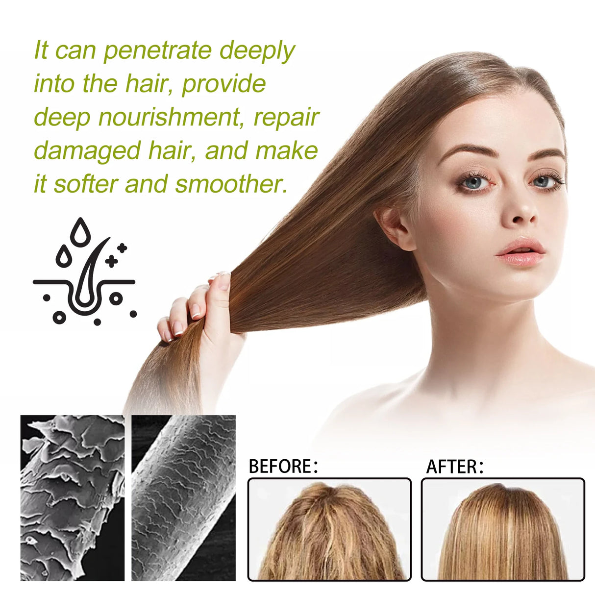 Original Amla Oil Hair Growth Moisturizing Smoothing Repair Damaged Dry Frizzy Ends Split Scalp Treatment Hair Mask Conditioner