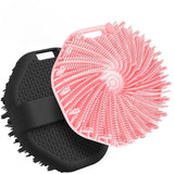 Silicone Body Scrubber Shower Brush Exfoliating Shower Scrubber with Non-Slip Hand Strap Silicone Body Buffer for Use in Shower