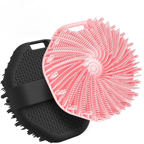Silicone Body Scrubber Shower Brush Exfoliating Shower Scrubber with Non-Slip Hand Strap Silicone Body Buffer for Use in Shower