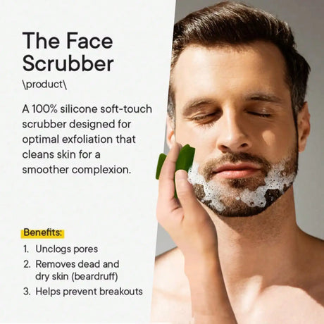Face Scrubber, Silicone Face Scrubber For Men Facial Cleansing Brush Silicone Face Wash Brush Manual Waterproof Cleansing Skin Care Face Brushes For Exfoliating