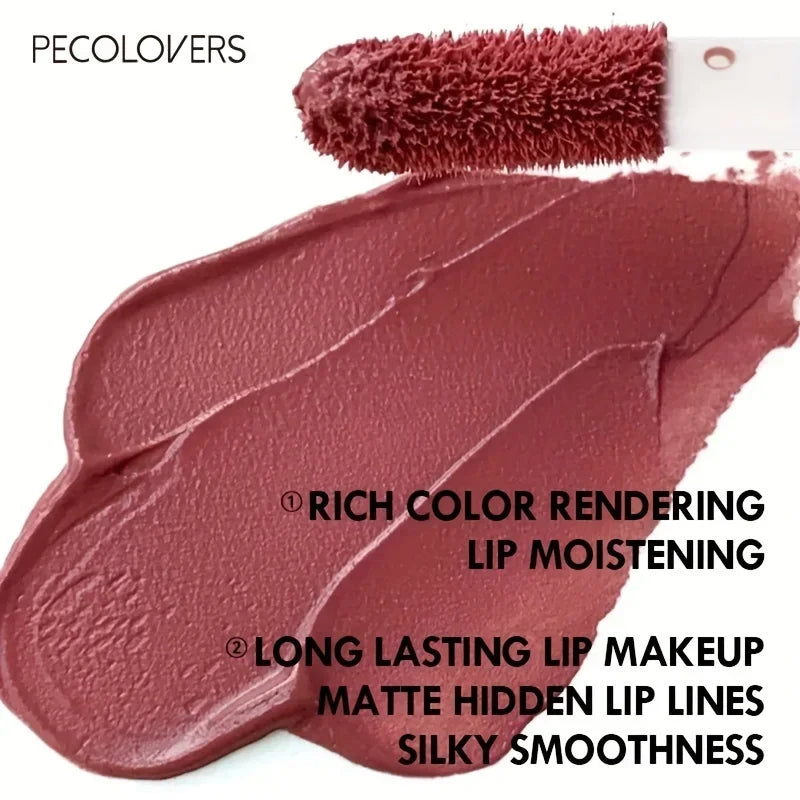 1PC 12-color Matte Lip Gloss, Velvet Sexy Liquid Lipstick, Long-lasting, Waterproof, Lip Makeup