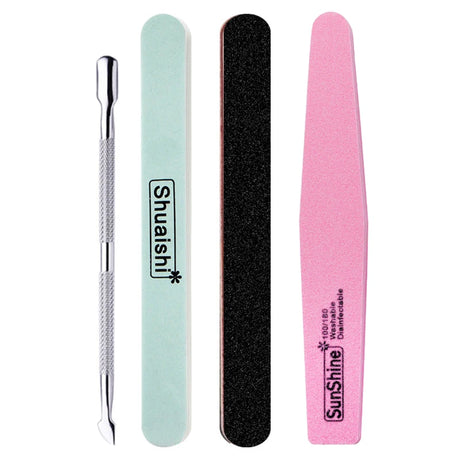 Nail Art Sand File Buffer Sponge Block Brush Nail File Set With Nail Clippers Scissors Dead Skin Remover Care Manicure Kit Tools
