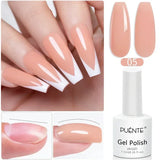 PUENTE 7.5ML Nude Shade Moonlight Cat Magnetic Gel Nail Polish Ultra-Bright Cat Eye Soak Off UV Semi-Permanent Varnish Manicure