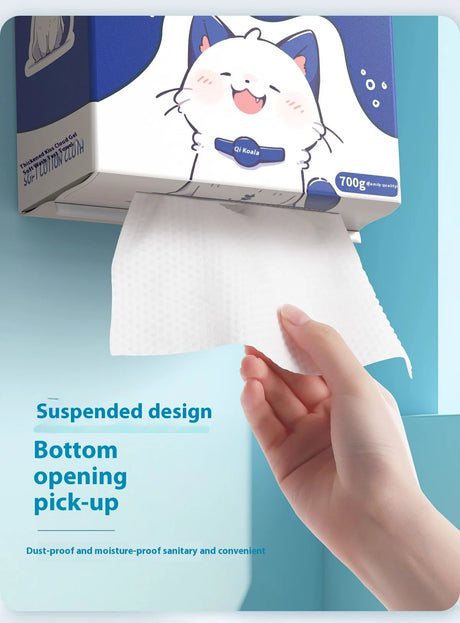 Family Pack 700g Face Wash Towel Hanging Disposable Wall Extraction Cotton Face Wipe Face Wash Towel Soft Makeup Remover Towel