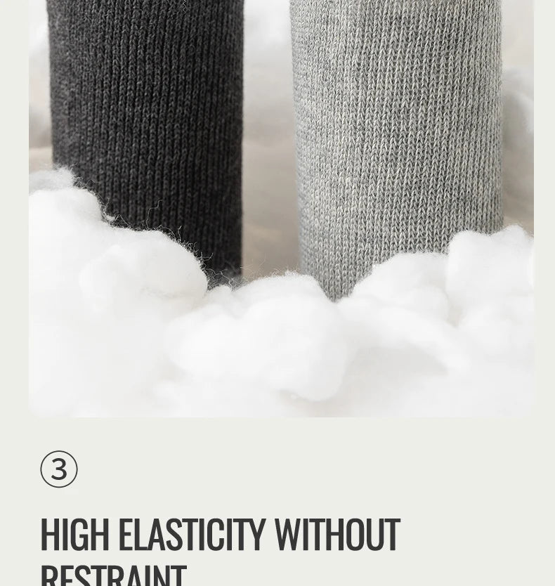 MiiOW Big Size Sock Men Pure Cotton Sock Anti Odor Fat Feet Elastic Widened Loose Sock Compression Sock Elderly Non-Binding Sock