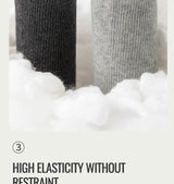 MiiOW Big Size Sock Men Pure Cotton Sock Anti Odor Fat Feet Elastic Widened Loose Sock Compression Sock Elderly Non-Binding Sock