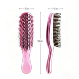 Japanese Premium Head Massager Scalp Brush Hair Massager Shampoo Brush Wet Plastic Detangling Brush Hair Cleaning Comb Rose Gold