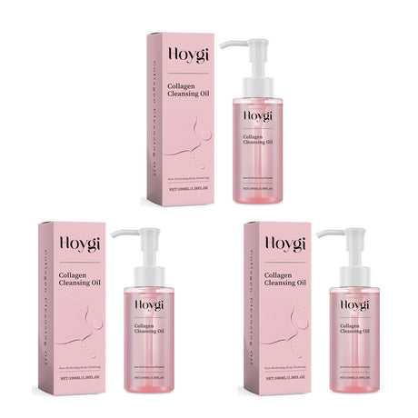 Collagen Makeup Remover Oil Jojoba Oil Makeup Remover Deep Cleansing Pore Dirt Gentle Daily Emulsifying Facial Cleanser Cosmetic
