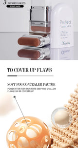 O'CHEAL Perfect Cover Stick Thin And Comfortable Concealer Foundation Cream Stick Instant Natural Waterproof Long-lasting Makeup