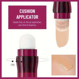 12 Color Liquid Concealer Moisturizing Rotating Sponge Head Concealer Long Lasting Lightweight Multi-use Foundation Makeup