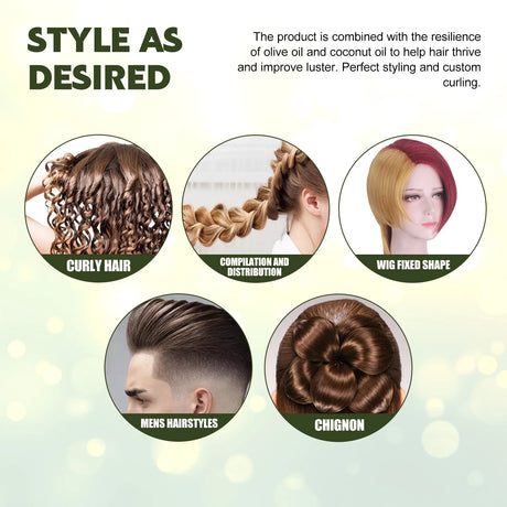 Curling Styling Mousse Natural Plant Extracts Impetuous Increase Hair Elasticity Lasting Styling Moisturizing Styling Spray 60ml