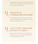 Face Serum Oligopeptide Freeze Dried Powder Nourish Tighten Skin Care Sensitive Repair Smooth Facial Essence Beauty