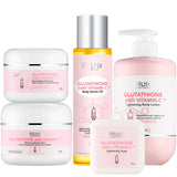 AILKE Glutathione & Vitamin C Kit, With Whitening Lotion, Moisturizing Cream, Lightening Soap, Spa Oil, Glowing Body Cream