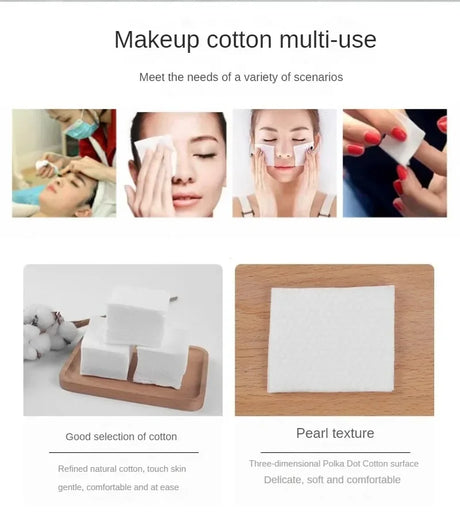 450/500/600PCS Facial Puff Cotton Pads Disposable Makeup Accessories Remover Practical Face