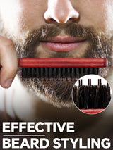Hair Styling Comb & Brush Set, Boar Bristle Teasing Brushes & Tail Combs, Edge Control Styling Tools，Nylon Bristles, ABS Handle